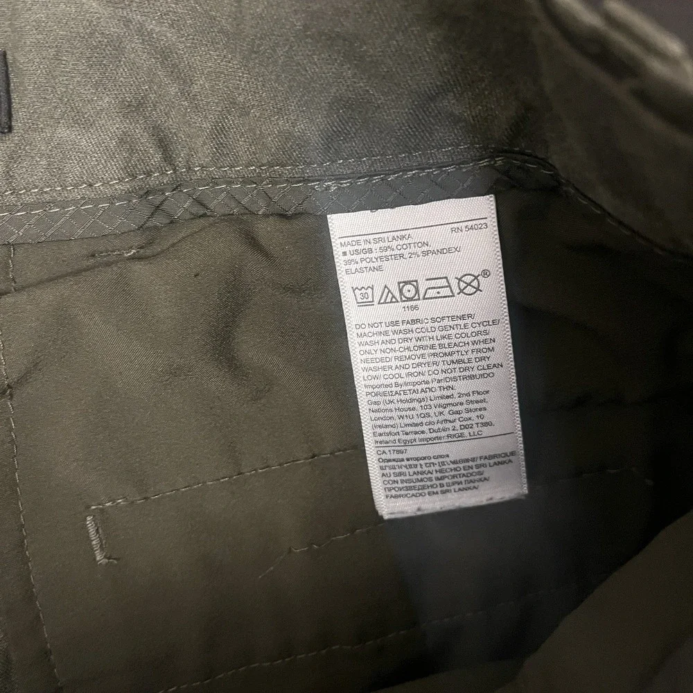 Banana Republic Men's Size 29 Aiden Short Army Green Chino Basic‎ Preppy